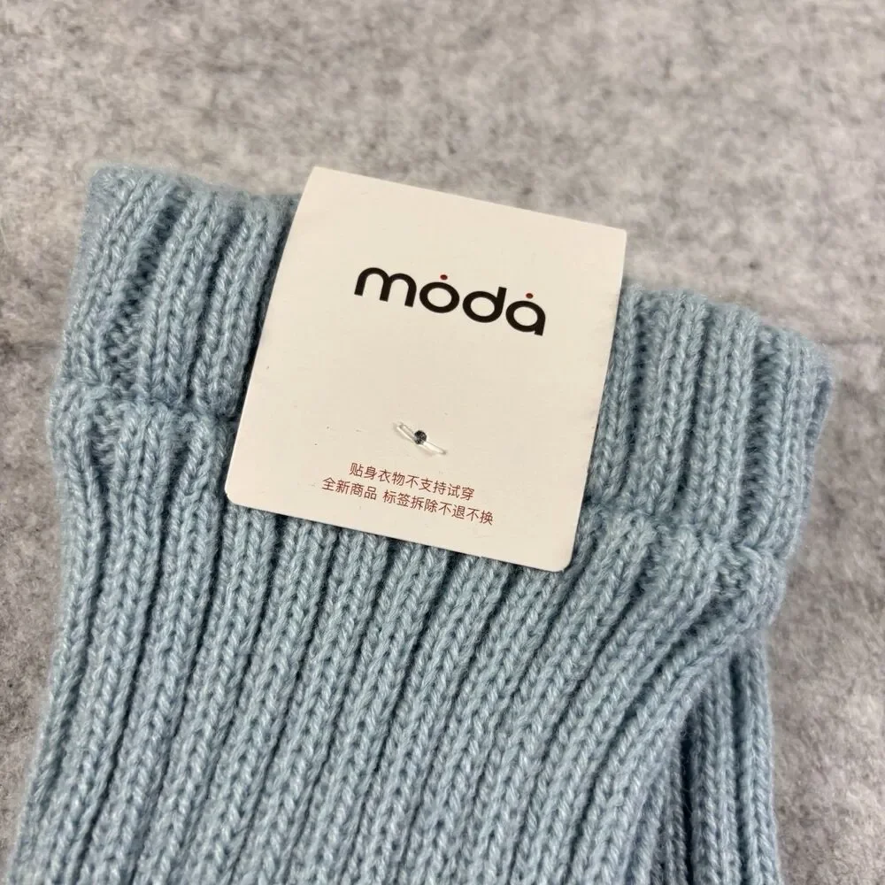 ModaSwings Moda Wool Blend Leg Warmer Stocking Light Blue 24